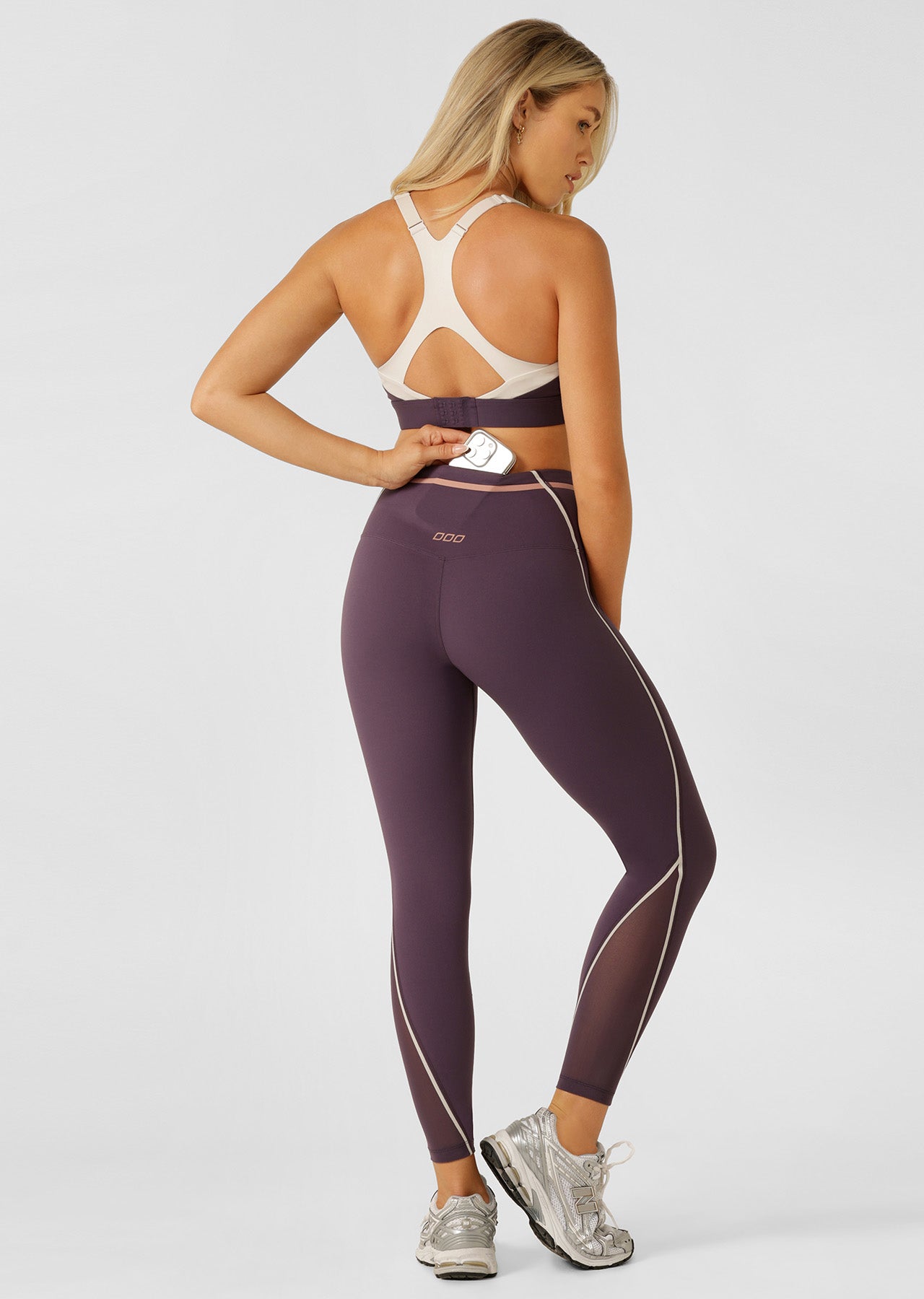 Lorna Jane Podium Ankle Biter Leggings - Midnight Plum