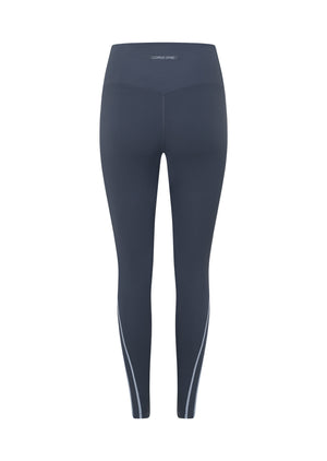 Lorna Jane Second Nature Luxe Rib Ankle Biter Leggings - Dark Powder Grey