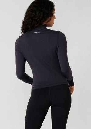 Lorna Jane Iconic Active 1/4 Zip Top - Midnight Blue