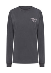 Lorna Jane Washed Original Sport Long Sleeve T-Shirt - Washed Titanium