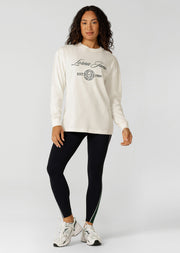 Lorna Jane Country Club Long Sleeve T-Shirt - Porcelain