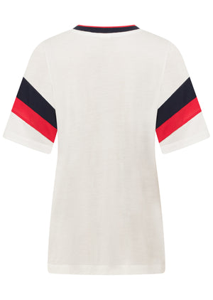 Lorna Jane Retro Lounge T-Shirt - Porcelain