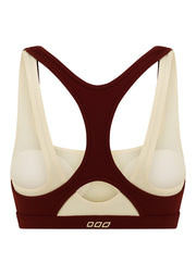 Lorna Jane Peak Energy Layered Sports Bra - Dark Ruby