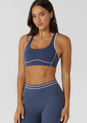 Lorna Jane Advantage High Support Sports Bra - Ash Blue