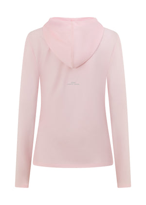 Lorna Jane Sunrise Long Sleeve Hooded Top - Arctic Pink