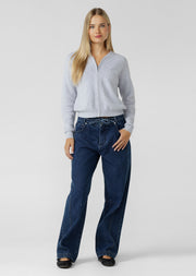 Lorna Jane Boucle Knit Bomber Jacket - Snowy Grey