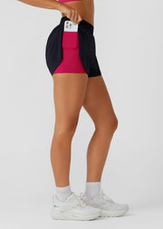 Lorna Jane Limited Edition Lightspeed Phone Pocket Run Shorts - Midnight Blue