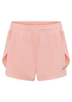 Lorna Jane Limited Edition Lightspeed Phone Pocket Run Shorts - Pale Peach