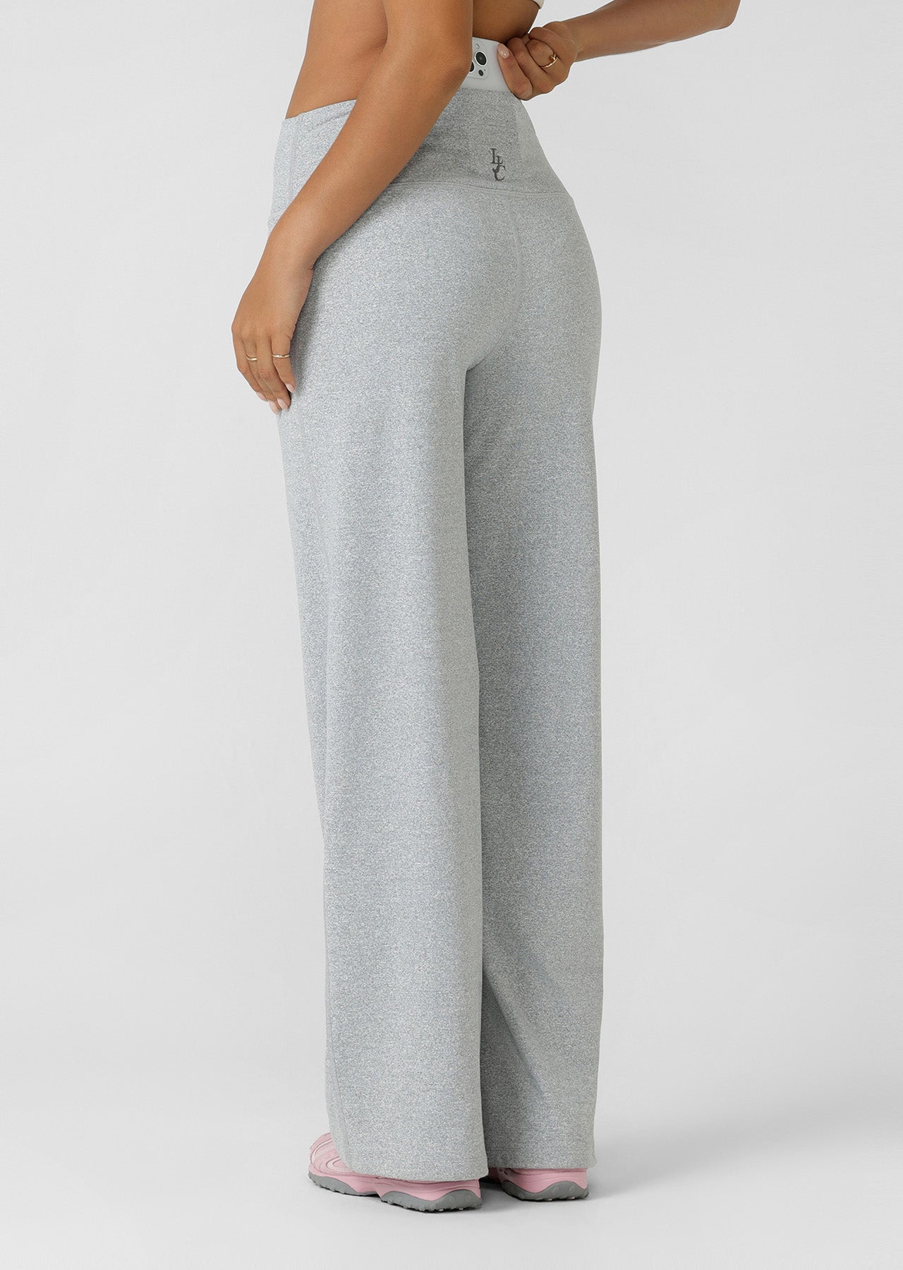 Lorna Jane True Comfort Midrise Active Pants - Grey Marl