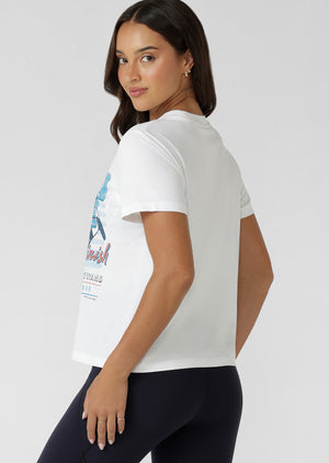 Lorna Jane Finish Line Signature T-Shirt - White