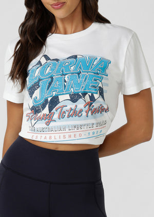 Lorna Jane Finish Line Signature T-Shirt - White