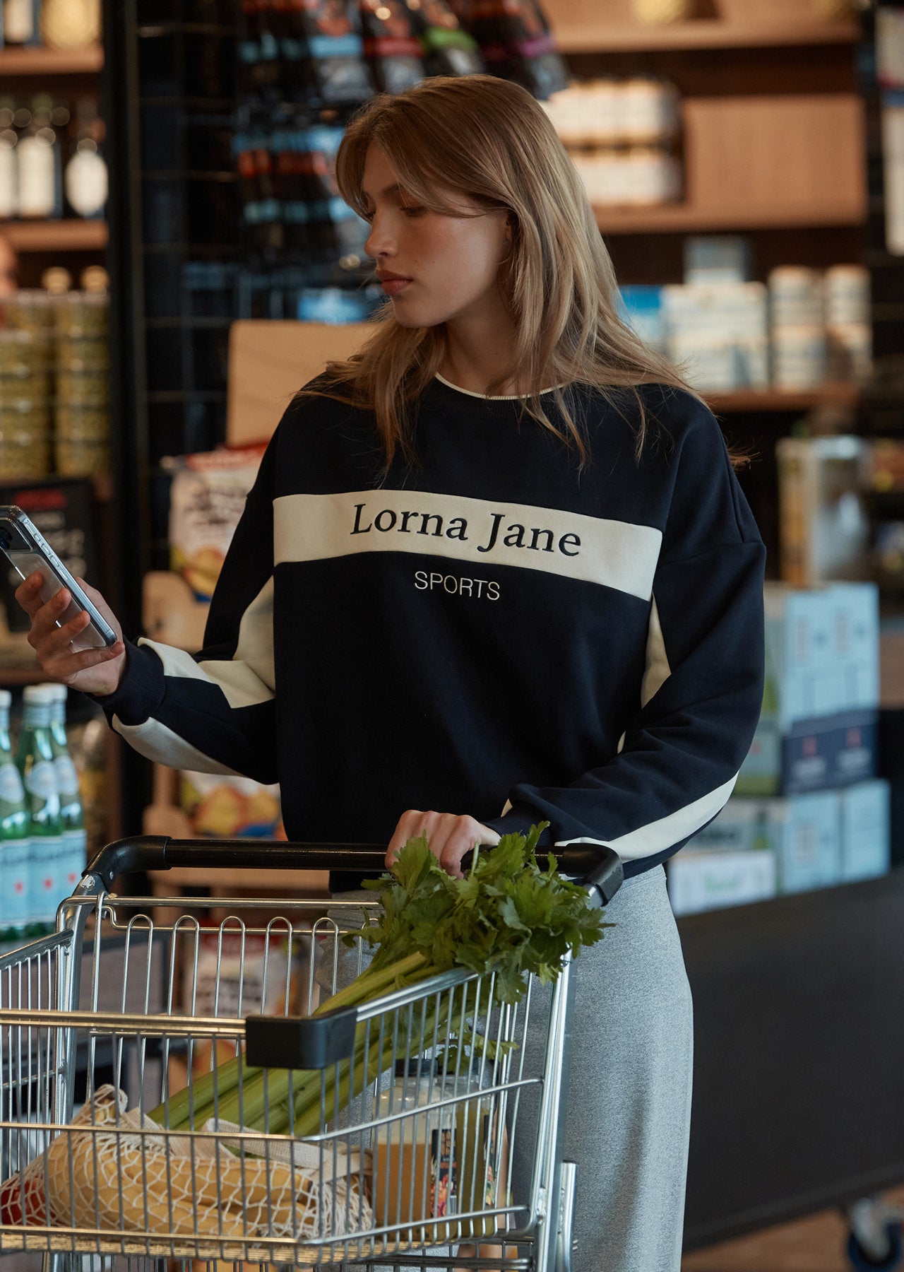 Lorna Jane Heritage Sports Sweat - Midnight Blue