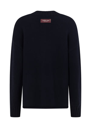 Lorna Jane Coastline Knit Jumper - Midnight Blue