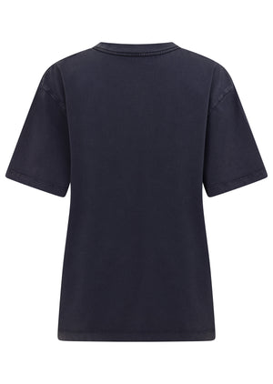 Lorna Jane Victory Washed T-Shirt - Washed Midnight Blue