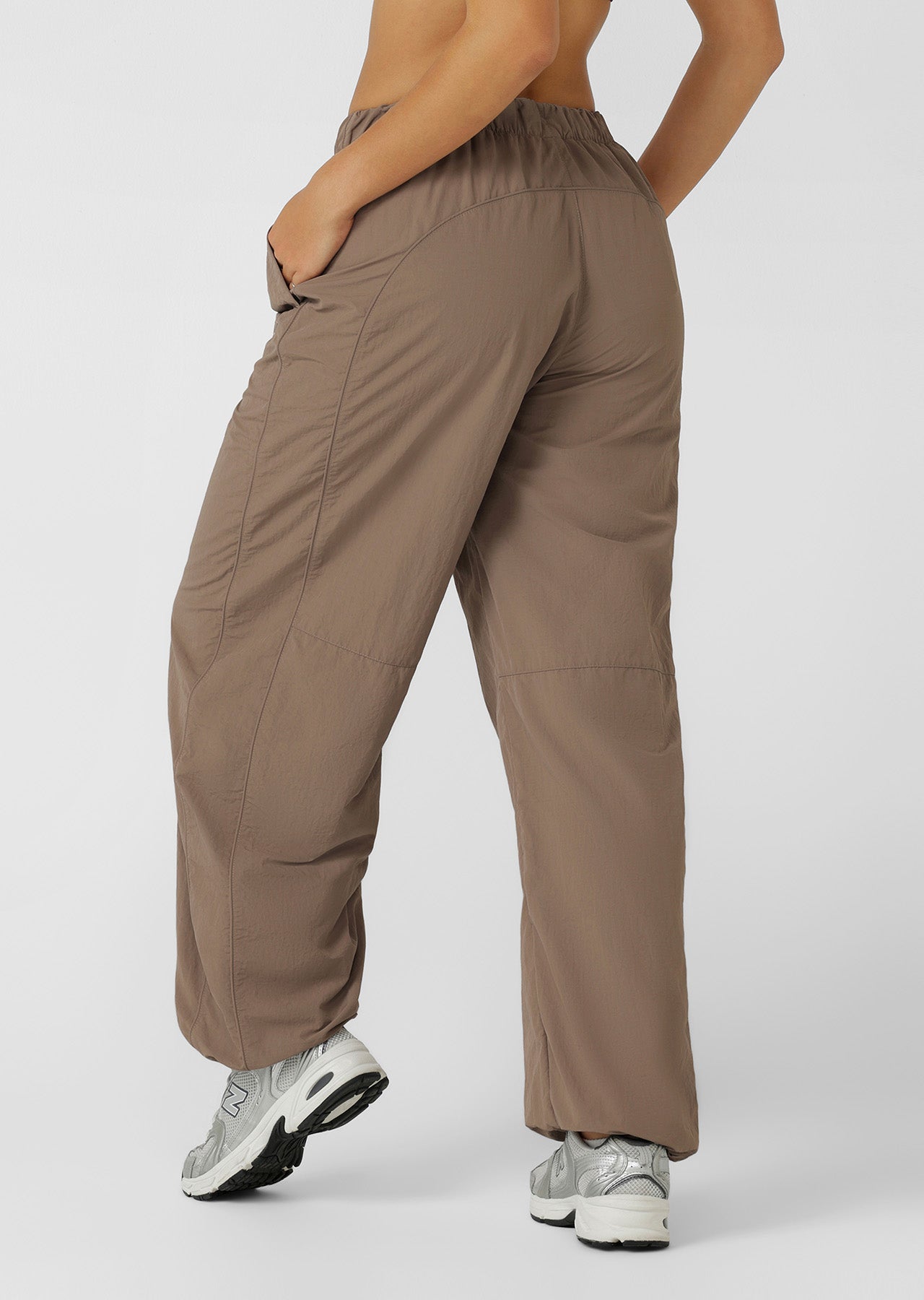 Lorna Jane Windbreak Wide Leg Pants - Bone