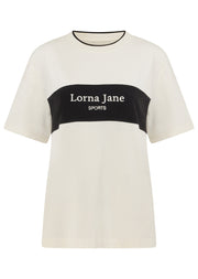 Lorna Jane Heritage Sports T-Shirt - Porcelain
