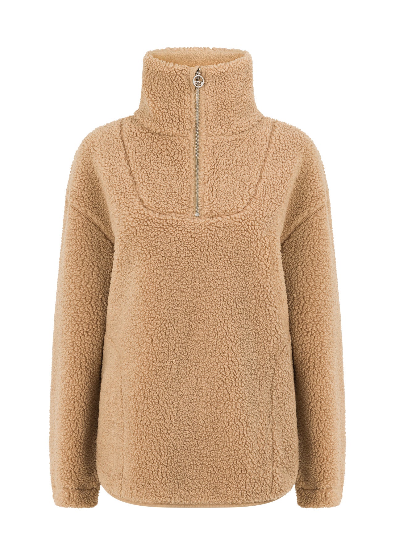 Lorna Jane Field Teddy Half Zip Sweat - Sand Dune