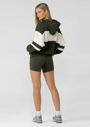 Lorna Jane Clubhouse Panelled Hoodie - Luxury Green
