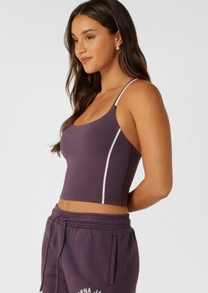 Lorna Jane Limited Edition Lotus Bra Tank Combo - Midnight Plum