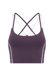 Lorna Jane Limited Edition Lotus Bra Tank Combo - Midnight Plum