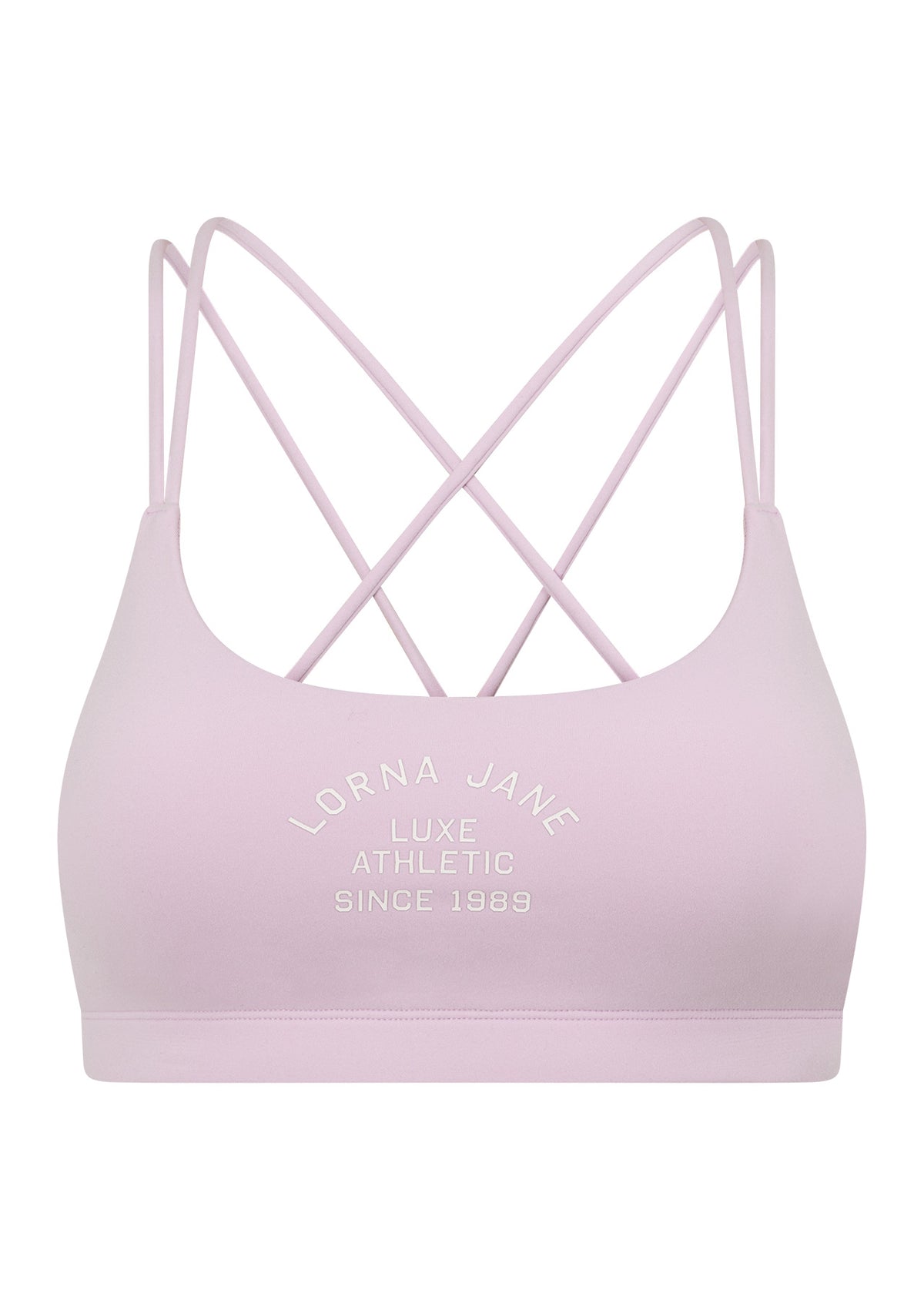 Lorna Jane Limited Edition Lotus Crop Sports Bra - Pale Violet