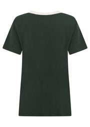 Lorna Jane Lotus Heritage Ringer T-Shirt - Fig Green
