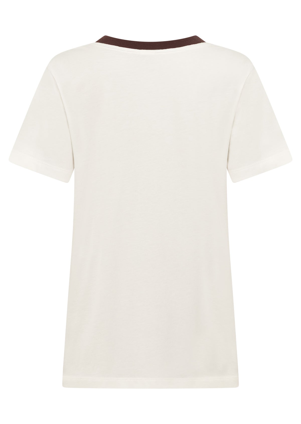 Lorna Jane Lotus Heritage Ringer T-Shirt - Porcelain