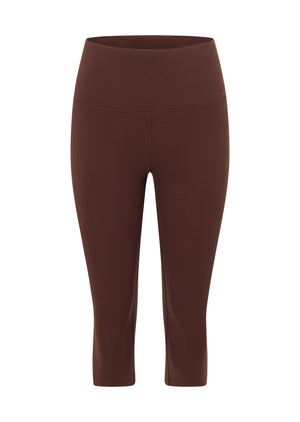 Lorna Jane Limited Edition Lotus 3/4 Capri Leggings - Truffle