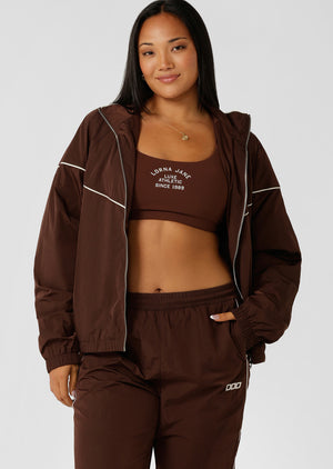 Lorna Jane Heritage Spray Jacket - Truffle