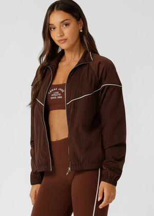 Lorna Jane Heritage Spray Jacket - Truffle