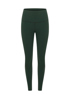 Lorna Jane Limited Edition Lotus No Chafe Ankle Biter Leggings - Fig Green