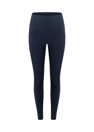 Lorna Jane Contour Sculpt No Chafe Ankle Biter Leggings - Platinum Navy
