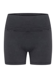 Lorna Jane Fade Out Washed 12cm Bike Shorts - Washed Black