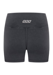 Lorna Jane Fade Out Washed 12cm Bike Shorts - Washed Black