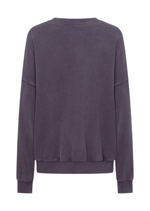 Lorna Jane New Sport Washed Sweatshirt - Washed Midnight Plum