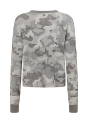 Lorna Jane Lotus Waffle Long Sleeve Top - Soft Camo Print