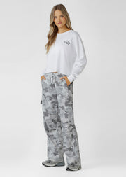 Lorna Jane Lotus Waffle Long Sleeve Top - White