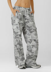Lorna Jane Authentic Washed Camo Cargo Pants - Soft Camo Print