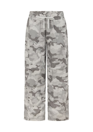Lorna Jane Authentic Washed Camo Cargo Pants - Soft Camo Print