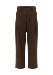 Lorna Jane The Everything Pinstripe Pants - Espresso Pinstripe