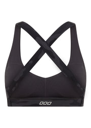 Lorna Jane Cute In Camo Sports Bra - Black Camo Print