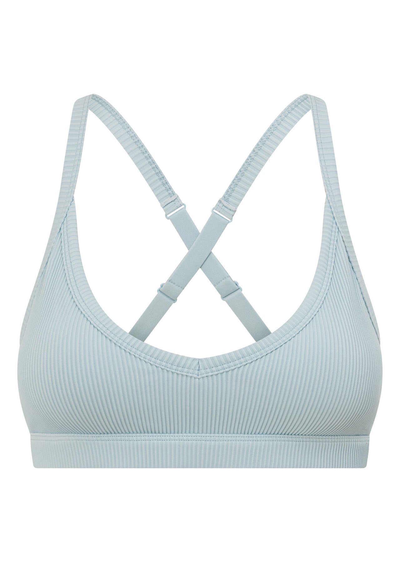 Lorna Jane Traveller Rib Sports Bra - Vibrant Sky