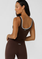Lorna Jane Sleek Bra Tank Combo - Espresso