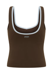 Lorna Jane Sleek Bra Tank Combo - Espresso