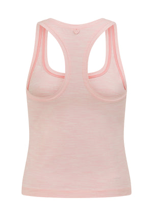 Lorna Jane Sculpt Marl Active Tank - Enchanted Pink Marl