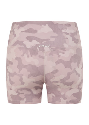 Lorna Jane Cute In Camo 12cm Bike Shorts - Pink Camo Print
