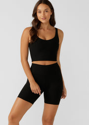 Lorna Jane Full Potential Active Rib Tank Bra Combo - Black
