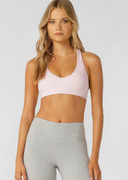 Lorna Jane Free Spirit Sports Bra - Pale Dusty Rose