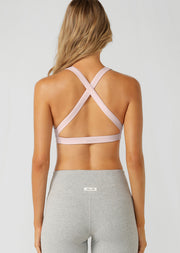 Lorna Jane Free Spirit Sports Bra - Pale Dusty Rose