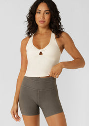 Lorna Jane Centre Stage Bra Tank Combo - Cream